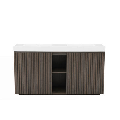 Bathroom Vanity With Sink, Freestanding Bathroom Vanity With Sink Basin Without Drain And Faucet
