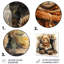 Cozy Teddy Bear chocolat en hiver II - art mural en métal de l'ours en peluche-2027982711