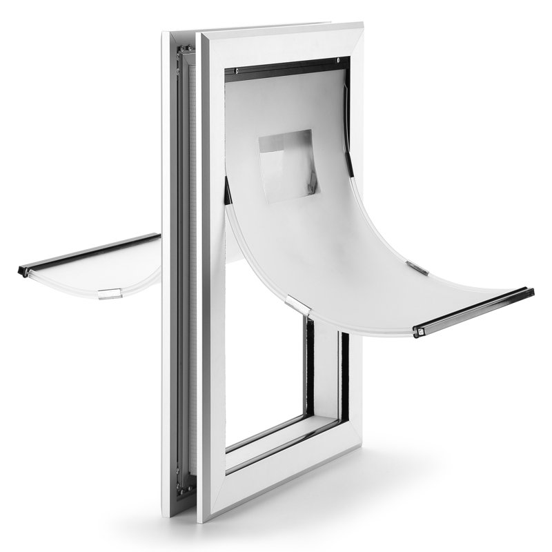 2.6'' W x 14.2'' H Metal Pet Door