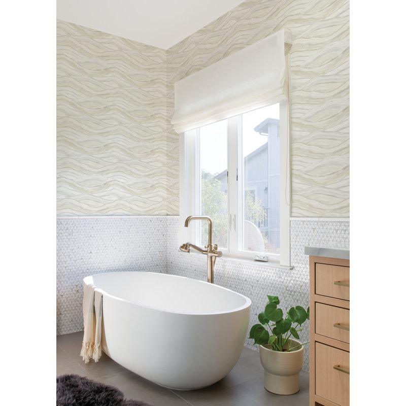 Rouleau de papier peint L 33 pi x l 20,5 po Fairplay Dorea, Beige