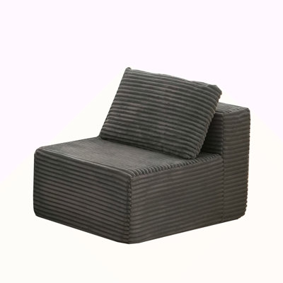 Modular Sectional Couches For Living Room: Single Seat (Gray),Can Extend An L-Shaped Sofa Or Transform It Into A U-Shaped Sofa.