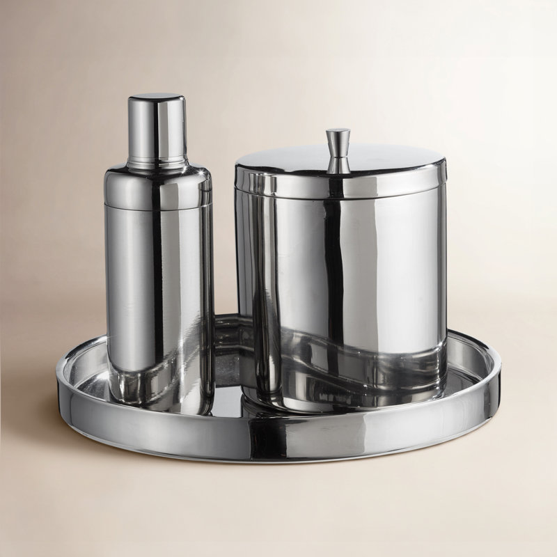Stainless Steel Bar Tool Set, Silver