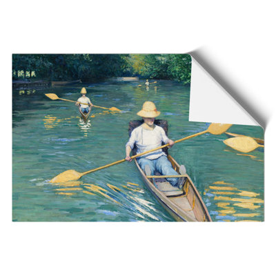 Skiffs On The Yerres by Gustave Caillebotte - No Frame Painting