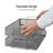 Mind Reader Stackable Paper Tray, Desktop Organizer, File Storage, Metal, 13.25"L x 9.75"W x 6.25"H, 2 Pieces, Silver-38407883