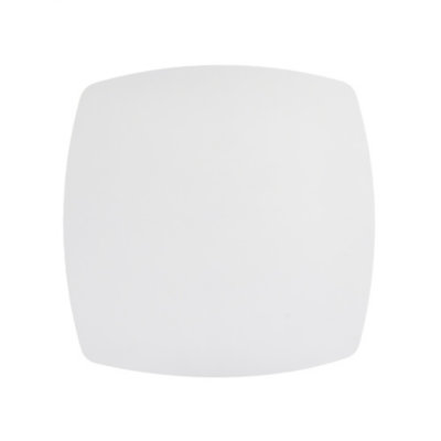 Elegant Modern Square Tulip Dining Table, 23.6 Inch Small Space Table With Sturdy  Metal Pedestal Base, Bistro Table For Kitchen, Apartment, Cafe, Living Room & Office(Seats 2-3)Matte White