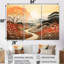 «Autumn Floral Country Road Sunset», ensemble d'art mural imprimé campagne-108318724-108318726