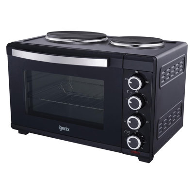 Igenix 30L Mini Oven with Hotplates White