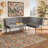 Velvet Upholstered Bench-1144431466