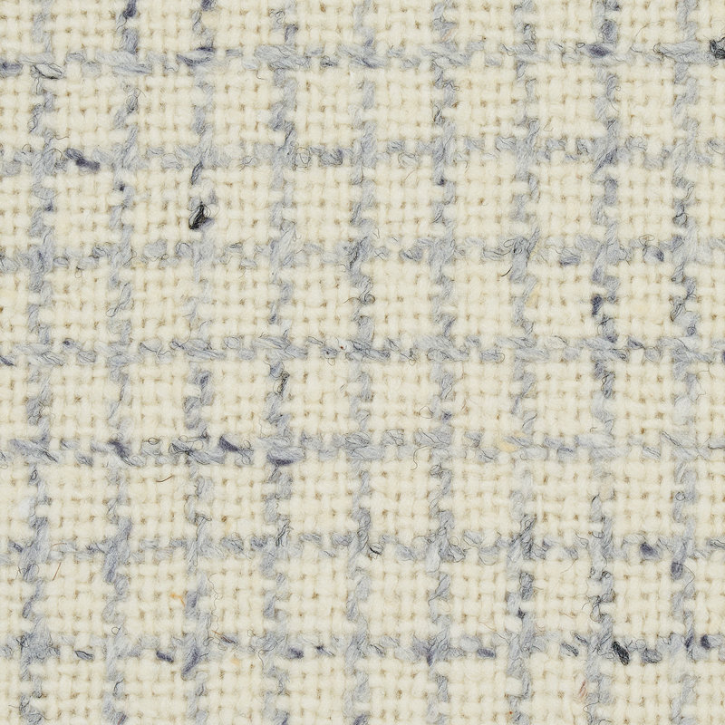 Tissu à carreaux Schumacher x Patterson Flynn Hudson, Ivoire
