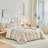 DONEUS Tufted Strip Duvet Cover Set Boho Textured Bedding Set-114645168-114491954