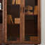 Bibliothèque pratique en bois massif de style américain