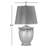 Harrisonburg Table Lamp in Gold and Distressed Silver with Large Drum Shade-772455470