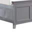 Lit simple Lile avec moulures couronnées, tiroirs de rangement, bois massif gris-117559433-117559435