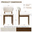 Chaise d'appoint rembourrée en bois massif-128932285