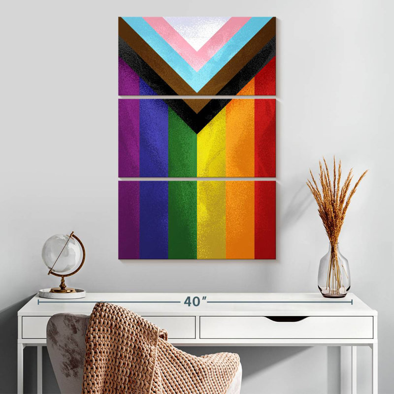 Khareem Modern Pride Flag, 32" H x 20" W