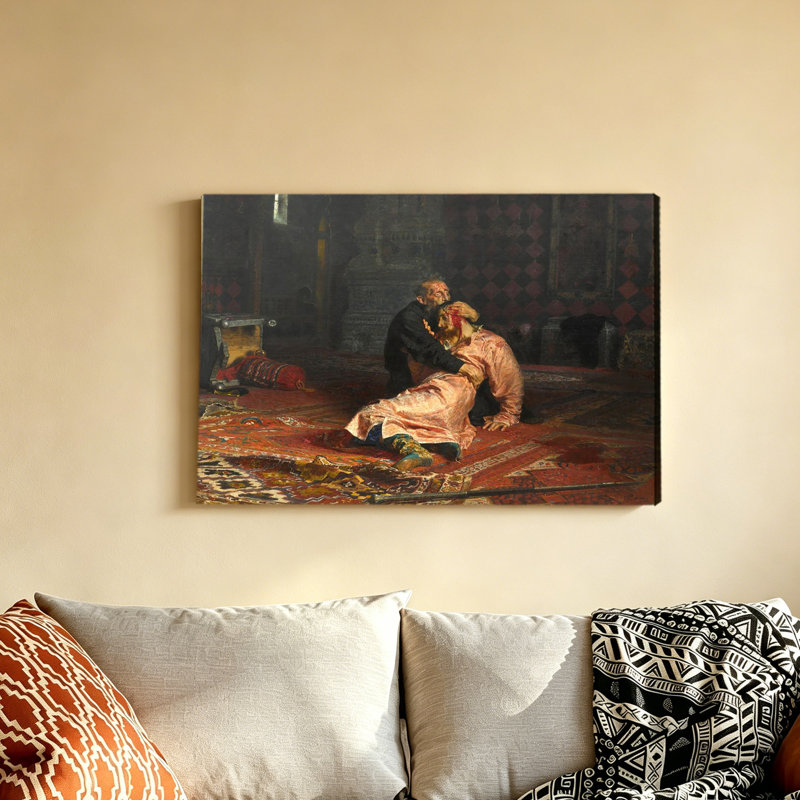 Affiche d'Ivan le Terrible et son fils, 12 x 18 pouces