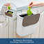 Petite poubelle suspendue avec couvercle en acier inoxydable, bac à compost sans odeur, poubelle peu encombrante pour armoire, sous évier, véhicule récréatif, salle de bain-121471394-121471396