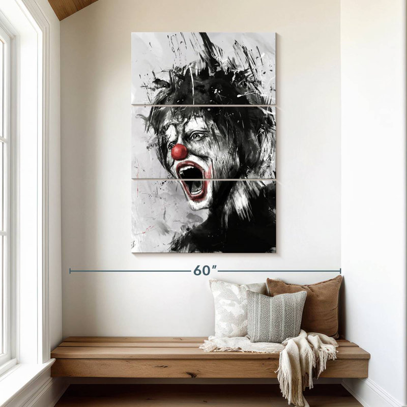 Kelan le clown, H 50 po x l 32 po