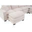 Canapé modulaire moderne en U à 6 places avec un repose-pieds et trois coussins décoratifs, canapé modulaire pour le salon, canapé en velours côtelé-859666845