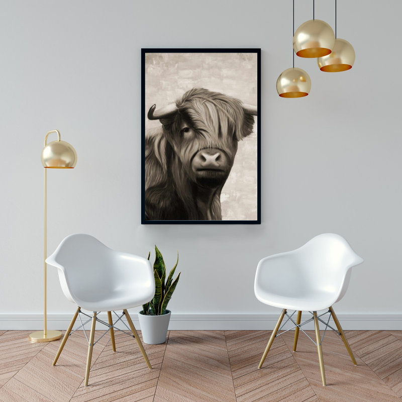 Reproduction sur toile Highland, H 36 po x l 24 po