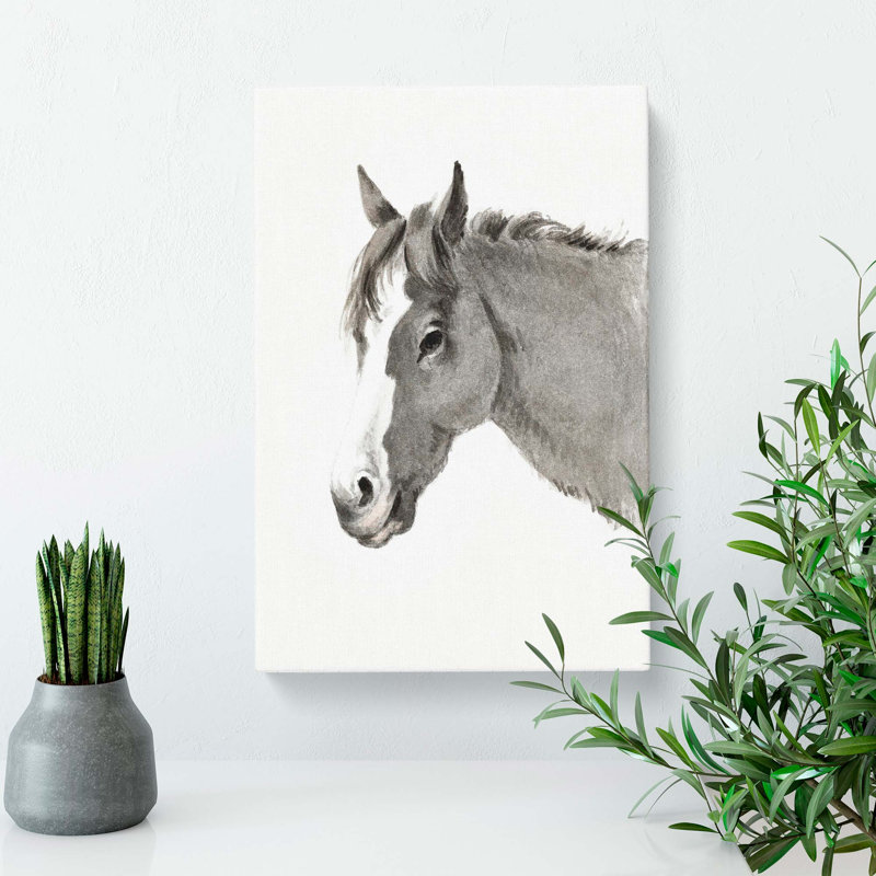 Head of the Horse by Jean Bernard - Wrapped Canvas, 60cm H x 40cm W x 3cm D