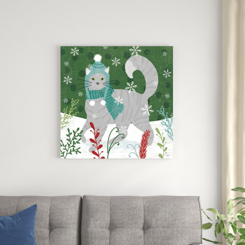 Purrfect Holiday V, H 30 po x l 30 po x P 1,25 po
