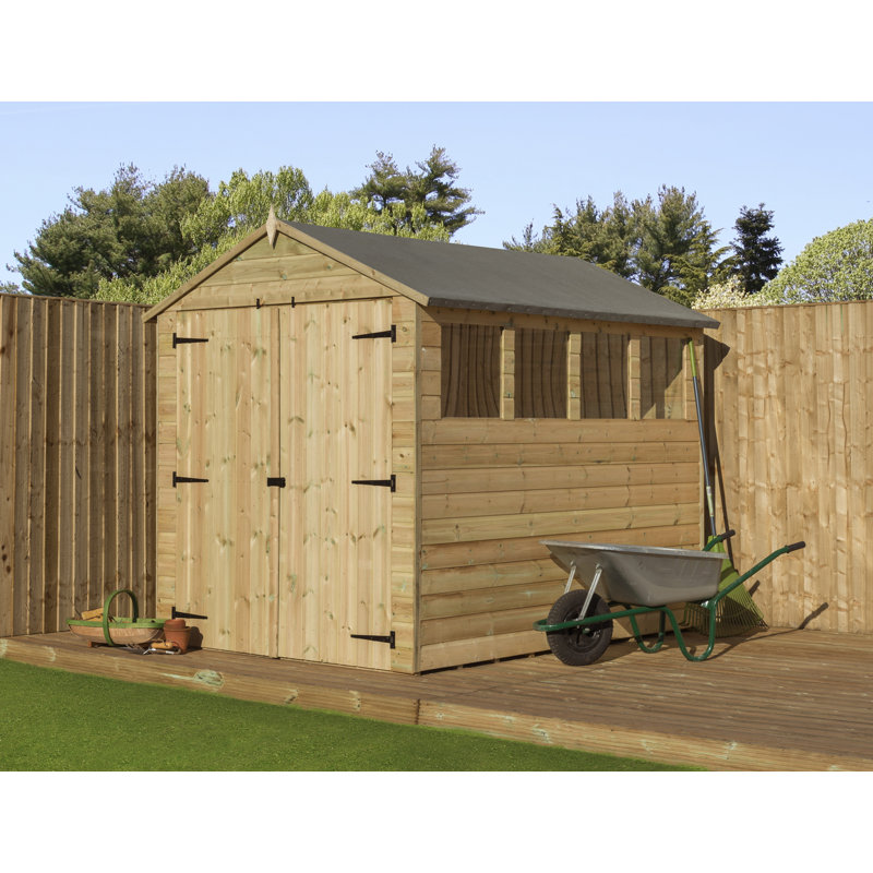 Premier Apex 6 Ft. W x 8 Ft. D Shiplap Wooden Shed