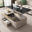Lift Top Pedestal Coffee Table with Storage