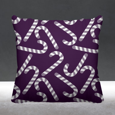 Striped Outdoor Reversible Throw Pillow