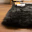 Tapis noir à poils longs lavable à la machine Diller-1812366344