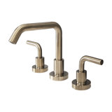 Cigno Deck Mount Widespread Bathroom Faucet with Drain Assembly