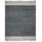 Exley Hand Woven Leather/Cotton Solid Color Rug in Dark Gray-296828417