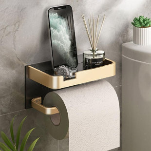 JAGURDS Free Standing Bathroom Toilet Paper Holder Stand with Reserve,  Enough Space for Jumbo Roll - Holds Up to 4 Rolls