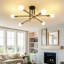 Modern 72 CM 6-Light Sputnik Semi Flush Ceiling Light-1089449398