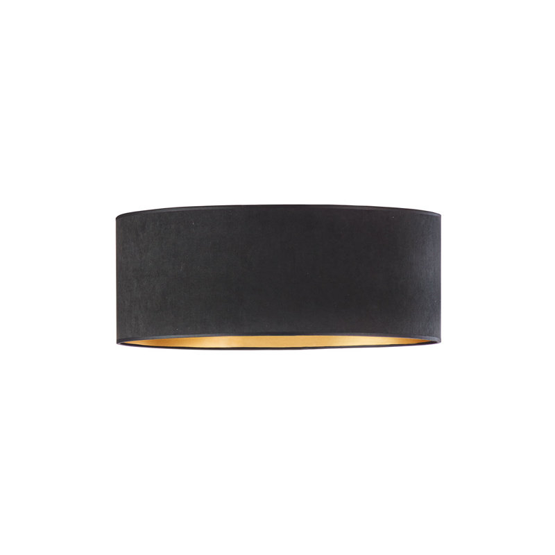 Aizah Flush Mount, White, Black