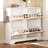 Elegant Mid - Century White Shoe Cabinet With 4 Flip Drawers, 2 Hooks For Umbrella Hanging, Freestanding In Hallway, Tip , Felt Pads At Bottom, Ideal Storage Hallway Narrow Organizer Umbrellas,-816711125