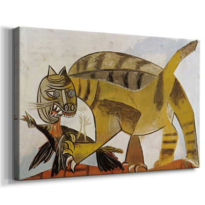 Cat Catching a Bird-Pablo Picasso-Gallery Wrapped Canvas-1939
