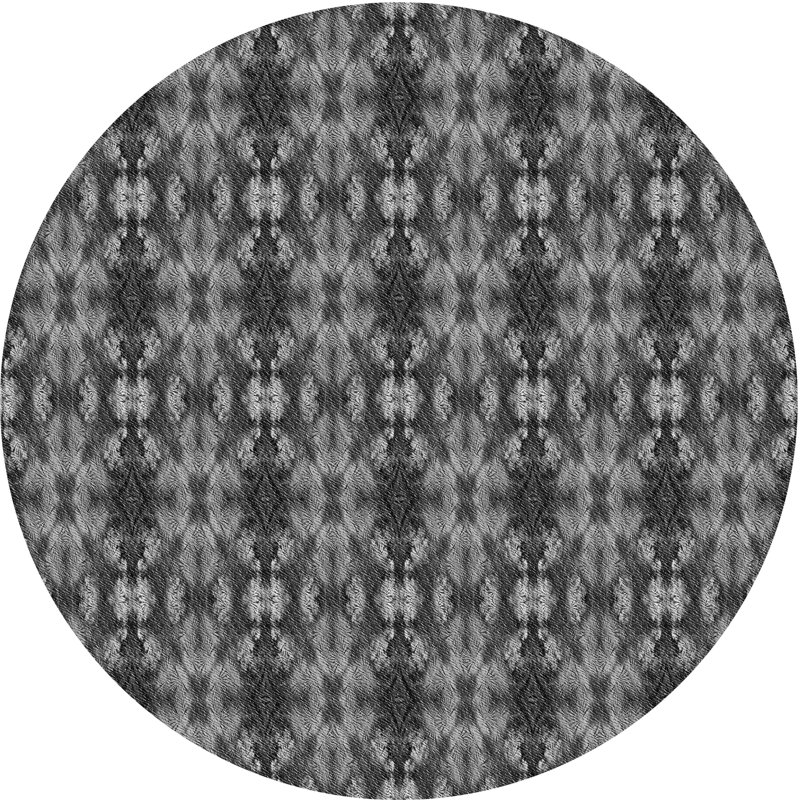 Ikat Indoor Rug, Round 4'