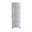 Armoire à porte simple H 62 po, cinq tablettes extérieures, quatre tablettes intérieures-130547178