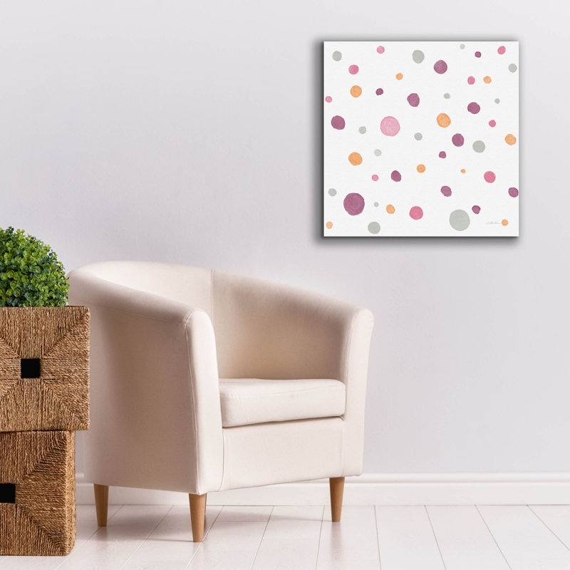 «Garden Party Pattern 8b» par Silvia Vassileva, art mural sur toile, H 26 po x l 26 po x P 1,5 po
