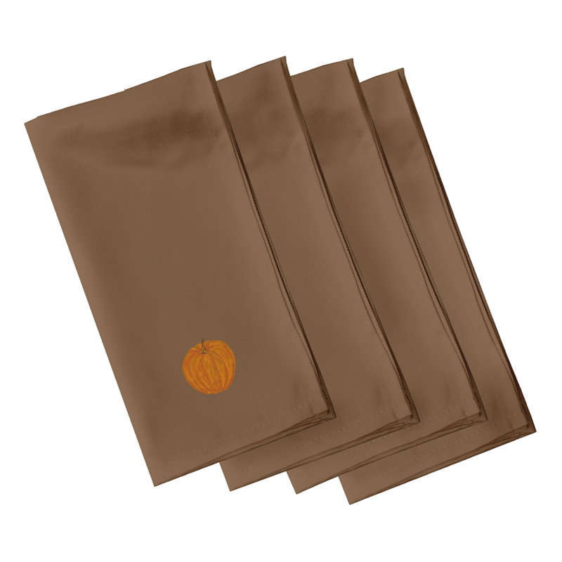Ensemble de serviettes 4 pièces Mount Washington, L 18 po x L 18 po, Brun