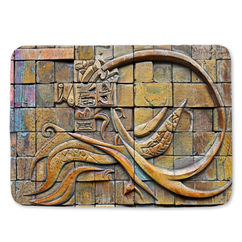Deretha Microfiber / Microsuede Non-Slip Bath Mat, 17"W x 24"L