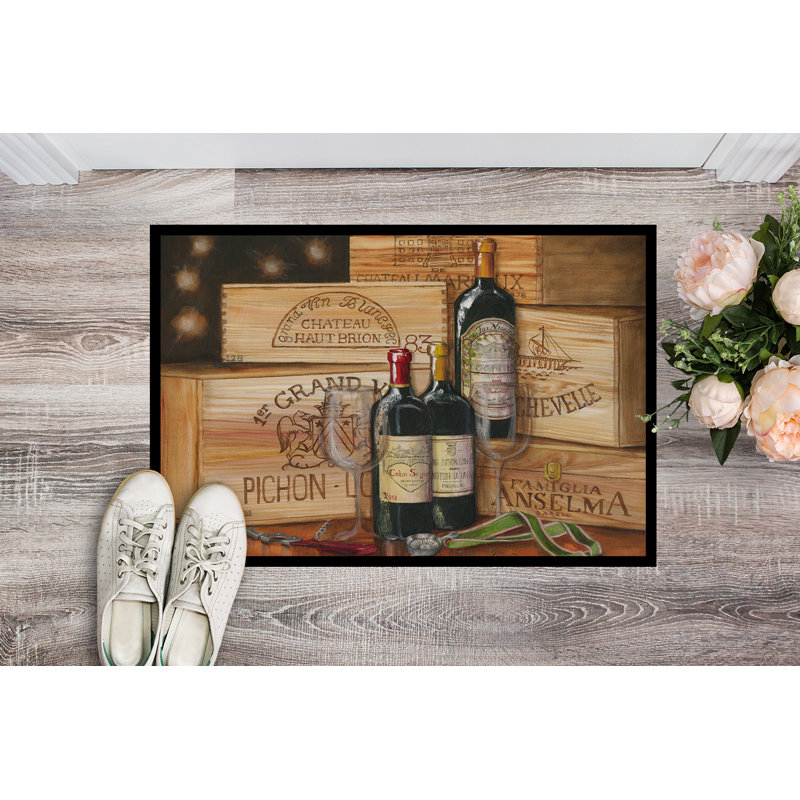 Tapis d'extérieur antidérapant Peavey Wine Gran Vin, Rectangle 2 pi x 3 pi