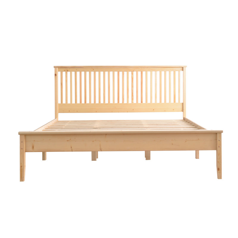 Scheller Solid Wood Platform Bed, Natural, King