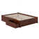 Concorde Solid Wood Storage Platform Bed with Footboard and Under Bed Drawers