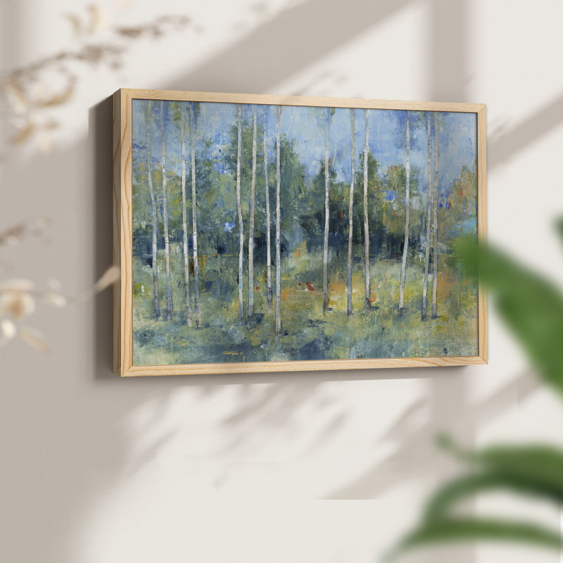 Woodland View I - impression encadrée - réaménageable, H 8 po x l 10 po, Naturel
