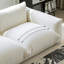 Causeuse-coussin modulaire en chenille blanche