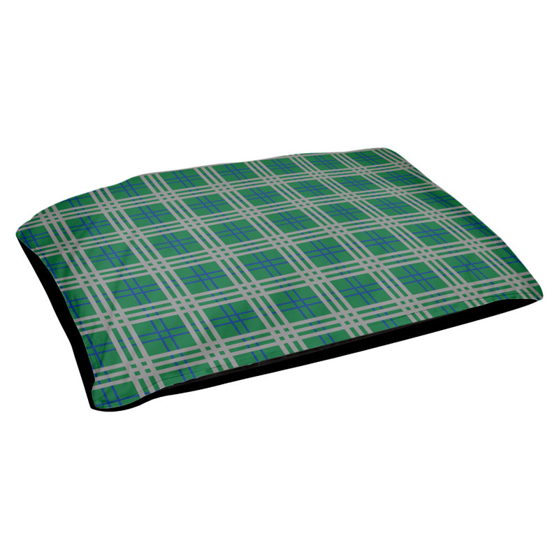 Lit pour chat Seattle Designer, Moyen L 42,5 po x l 32,5 po, Vert, bleu et gris, Utilisation intérieure seulement