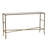 56.5X14x30" Antique Gold Console Table, Mirrored Top