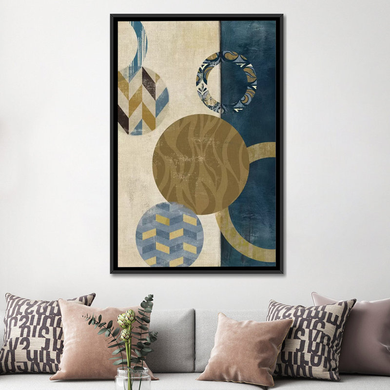 «Harmony II», impression sur toile, H 26 po x l 18 po x P 1,5 po, Toile avec cadre noir, Pas de tapis